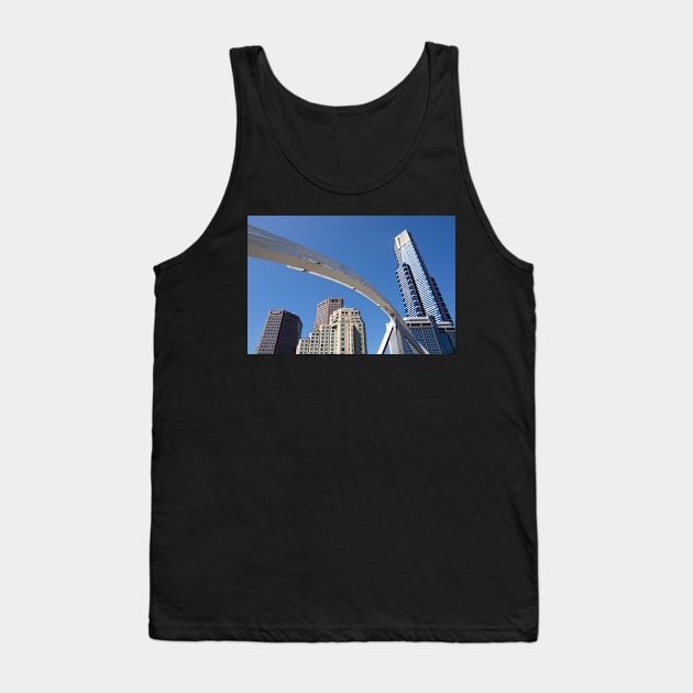 Evan Walker pedestrian bridge on Yarra River, Melbourne. Tank Top by sma1050